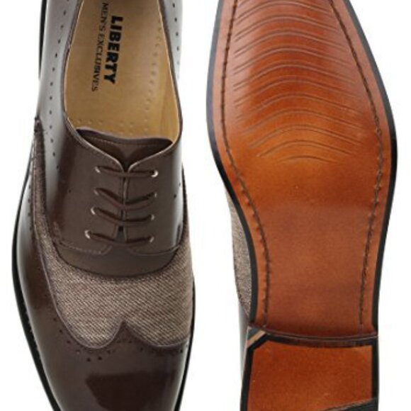 LIBERTYZENO Formal Shoe Manmade/ PU Leather And Textile Mens Oxford Dress Shoe main image 7
